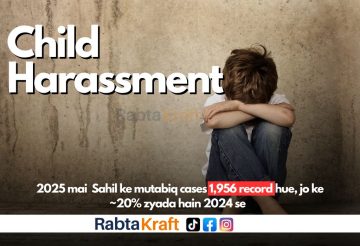 “Sad child sitting alone with head down against a wall, representing child harassment awareness — data highlighting rise in 2025 cases.”