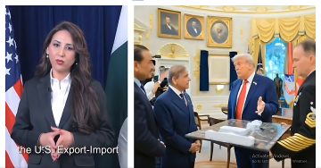 "US–Pakistan diplomatic interaction with officials in a formal setting, highlighting discussions on economic cooperation and financing support."