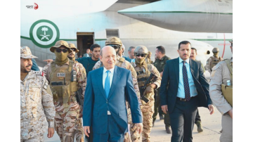 Rashad Al-Alimi arrives with security forces amid rising tensions between Yemen and the UAE